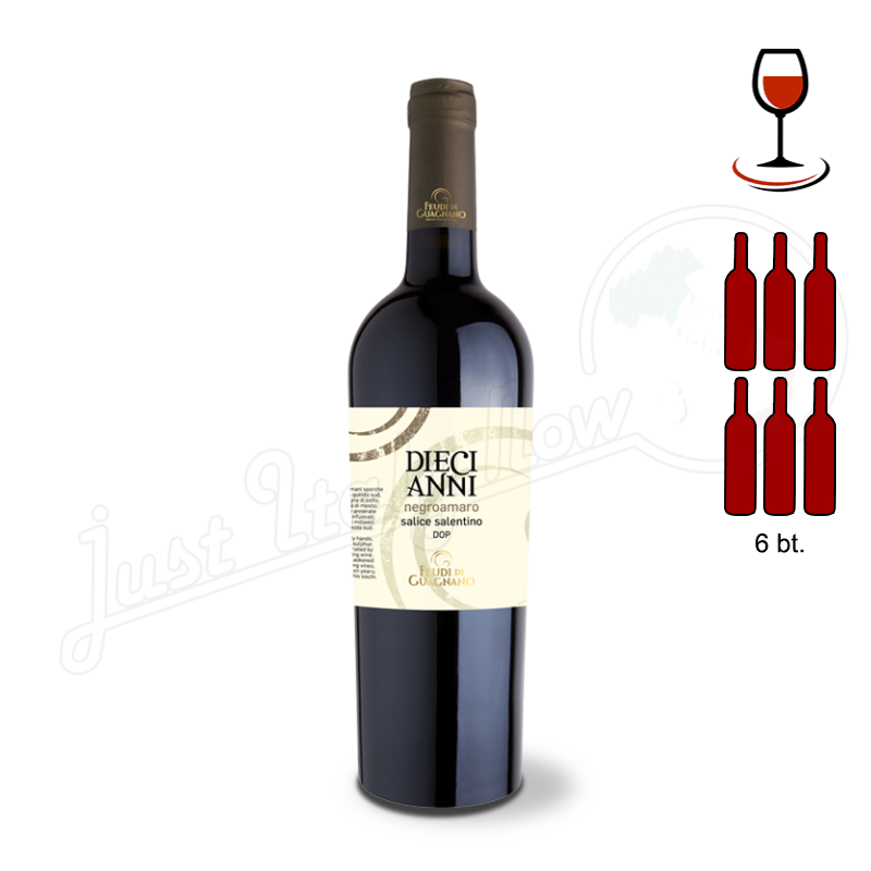 DIECIANNI SALICE SALENTINO NEGROAMARO DOP - 6 bottle
