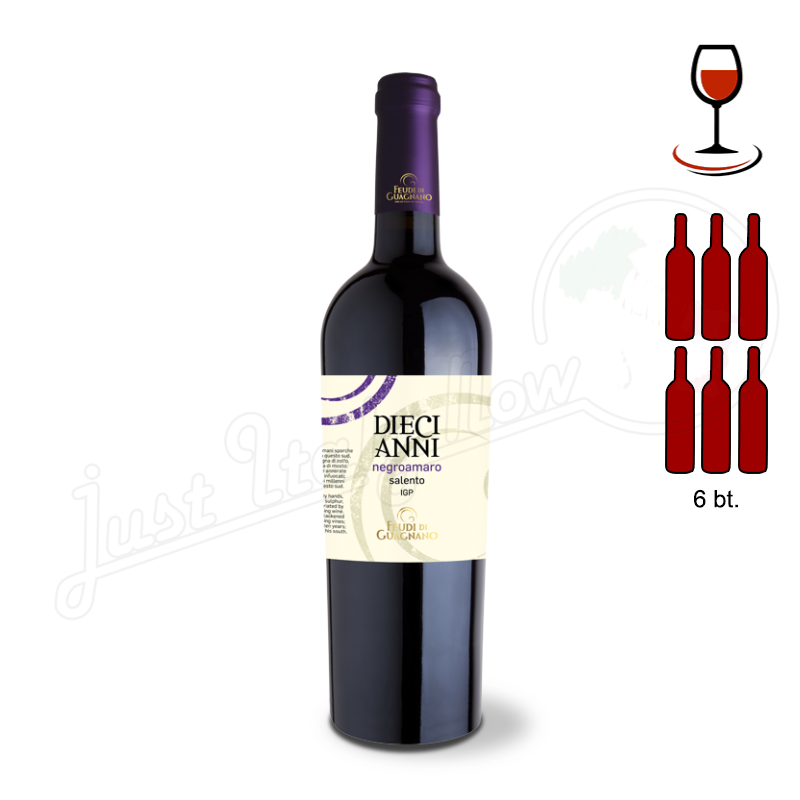 DIECIANNI NEGROAMARO SALENTO IGP - 6 bottle