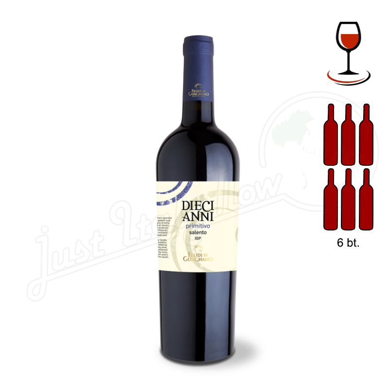 DIECIANNI PRIMITIVO SALENTO IGP - 6 bottle